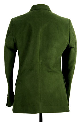 A Child of the Jago Jacket 3 Penny Jacket in heavy green moleskin view 3 A Child of the Jago Jacket 3 Penny Jacket in heavy green moleskin view 3